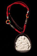 Snow Crystal Deity pendant (M) Lion zambala