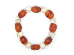 Carnelian Bracelet 8AS Carved