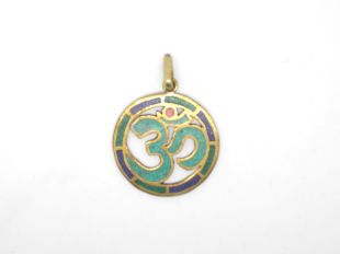 Buddha eye linay stone pendant