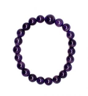 Amethyst crystal bracelet 8mm