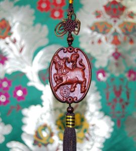 Oriental Zodiac Carved on Wood