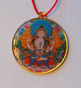 Deity Pendant - Chenrezig