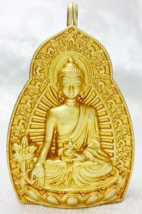 Medicine Buddha Gau double sided