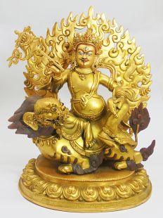 Lion Zambala (30cm gilt gold )