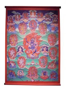 Black Dakini printed Thanka