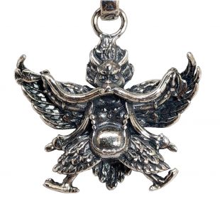 Sterling silver Garuda pendant